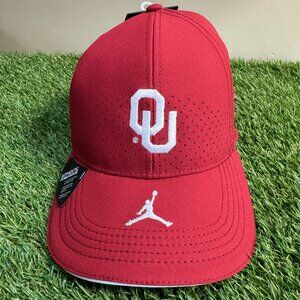 Jordan Oklahoma Sooners Football Team Issue Dri-FIT Hat Cap Strap Back One Size